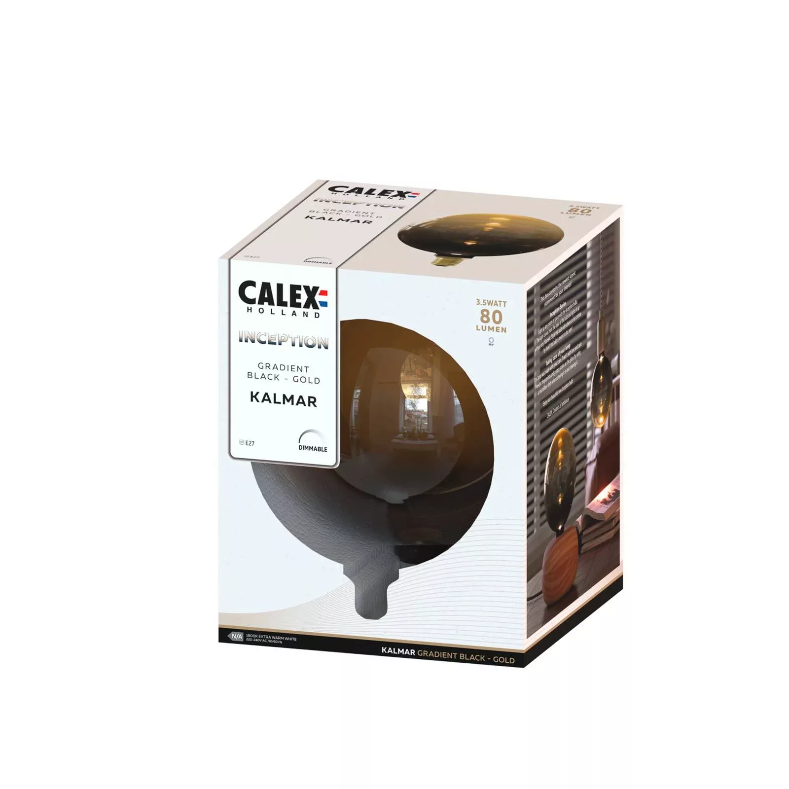 Calex Inception LED-Globe E27 G200 3W 1.800K dimm günstig online kaufen