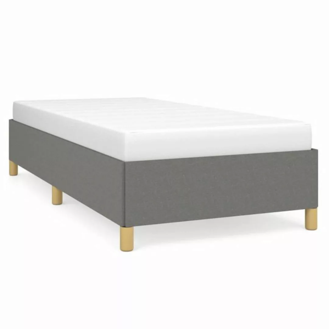 furnicato Bett Bettgestell Dunkelgrau 90x190 cm Stoff günstig online kaufen