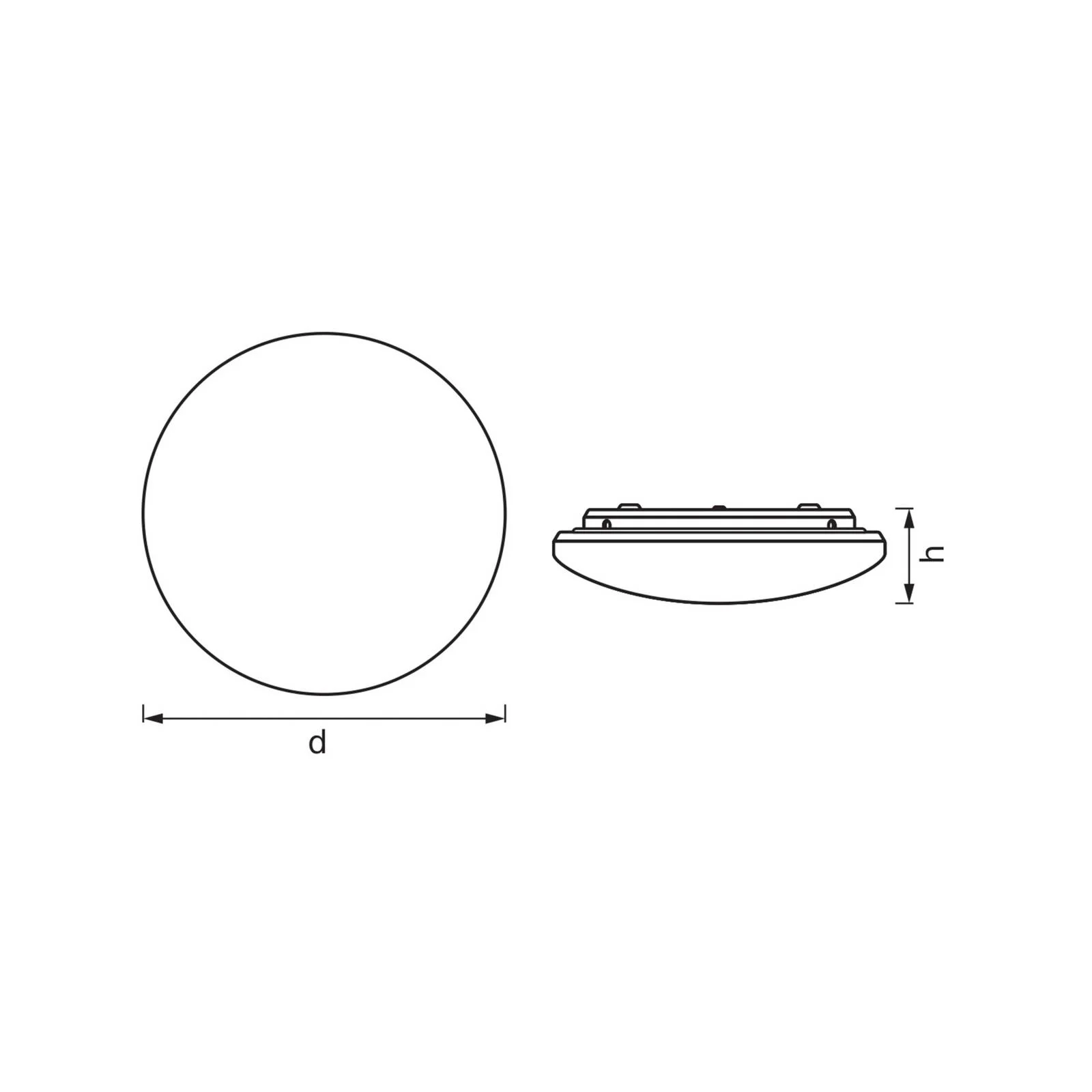 OSRAM LED-Sensor-Deckenleuchte ORBIS IP44, Ø 30 cm, weiß günstig online kaufen