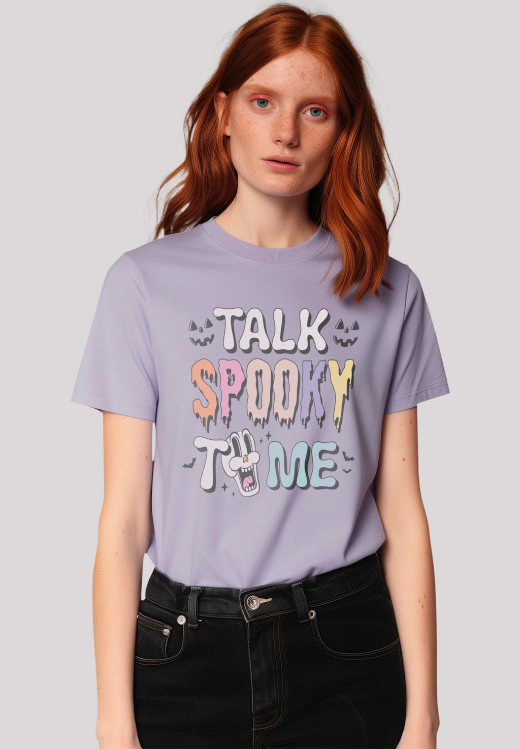 F4NT4STIC T-Shirt "Retro Halloween Talk Spooky to Me", Premium Qualität günstig online kaufen