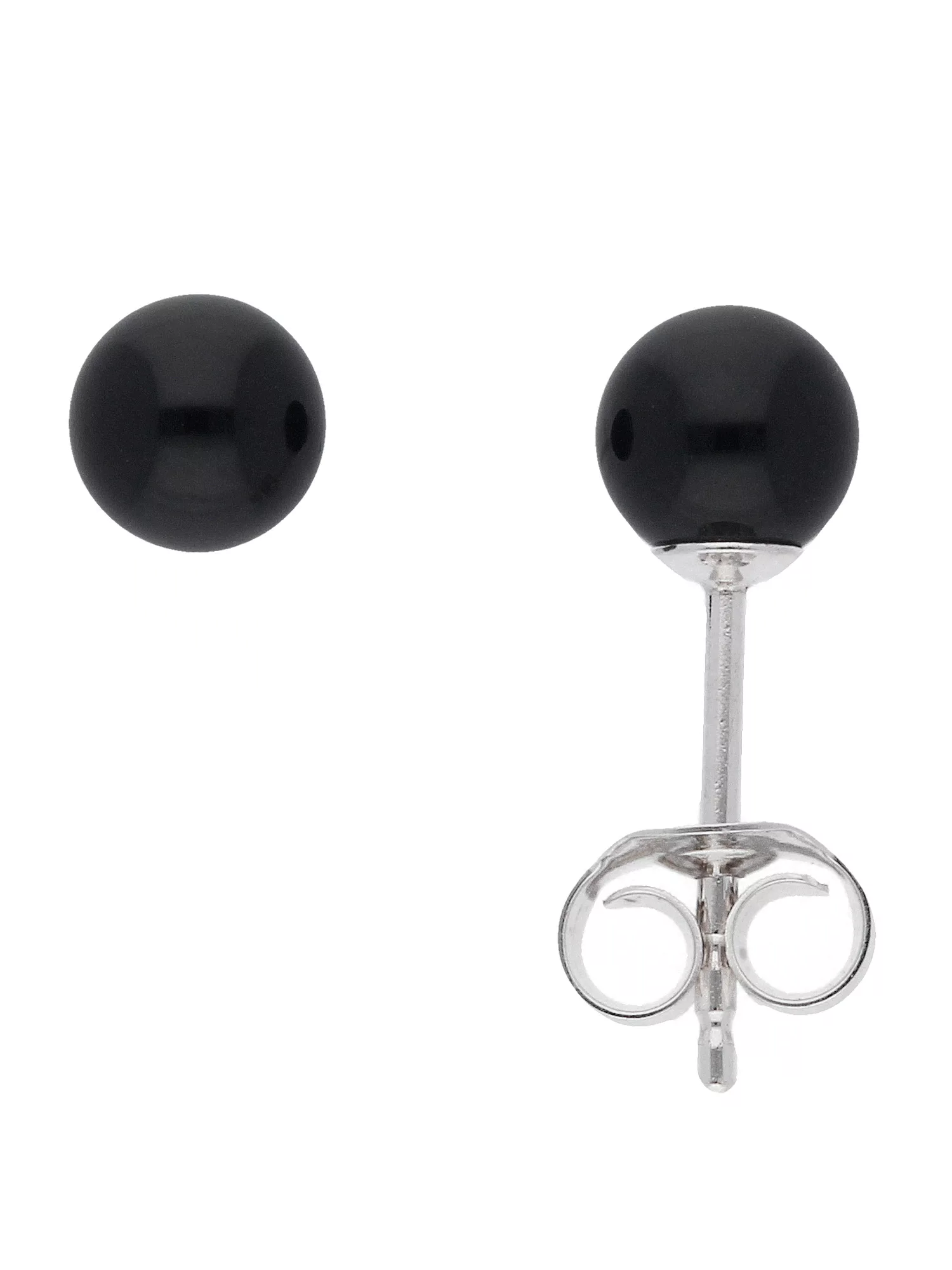 Adelia´s Paar Ohrhänger "925 Silber Ohrringe Ohrstecker mit Onyx Ø 5,4 mm", günstig online kaufen
