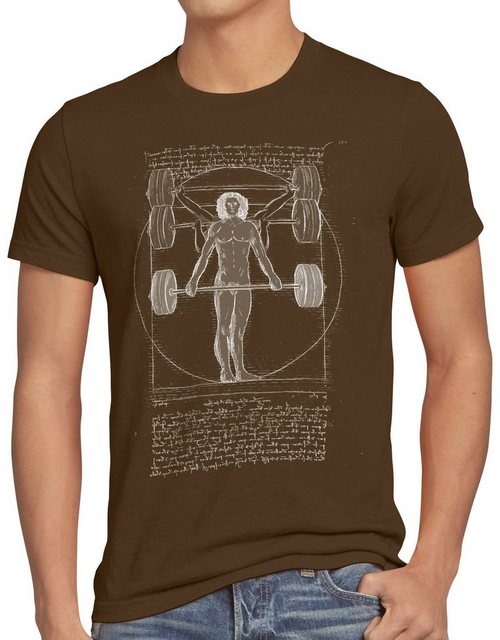 style3 T-Shirt Mensch mit Langhantel kreuzheben fitness-studio sport muskel günstig online kaufen