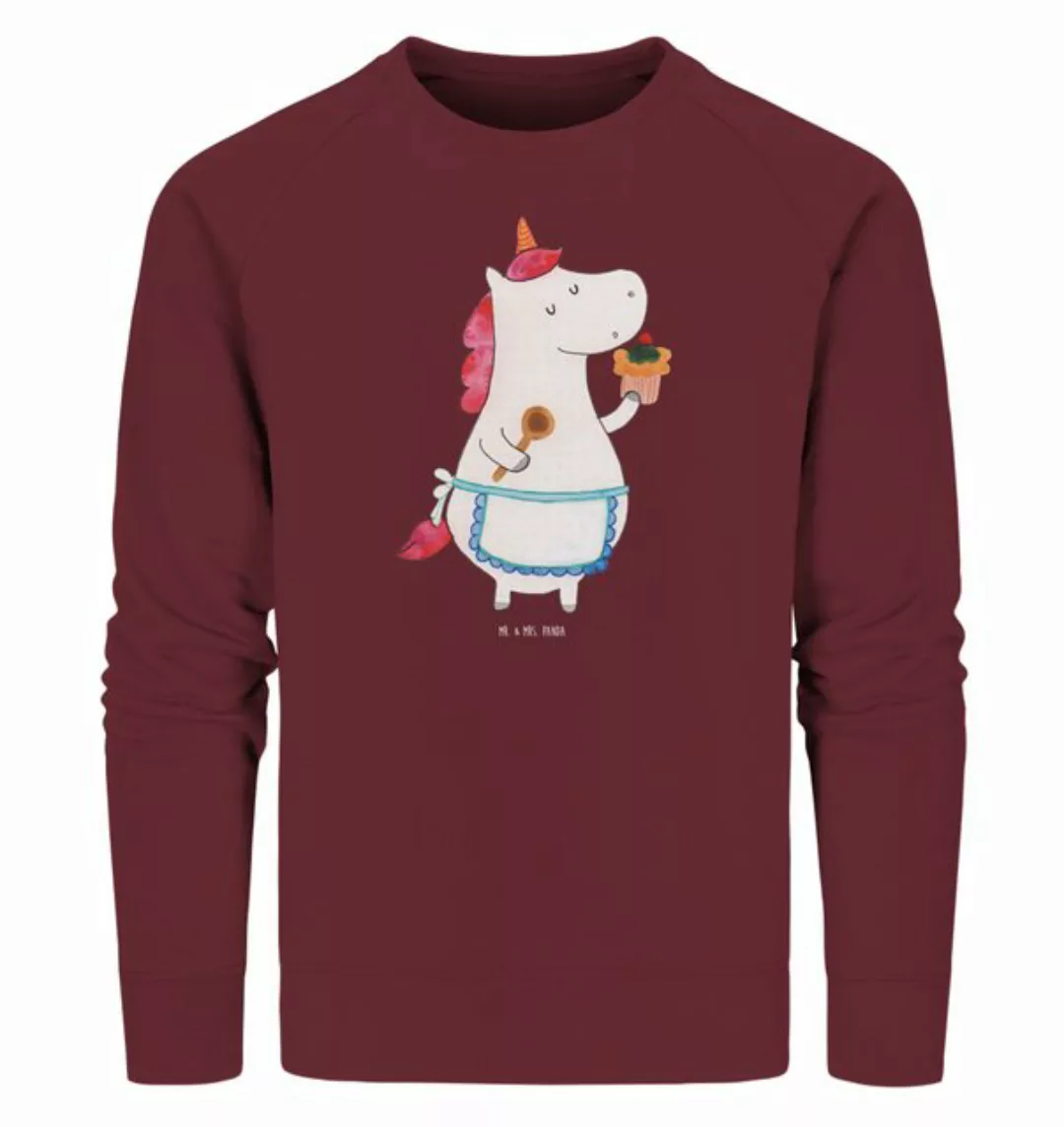 Mr. & Mrs. Panda Longpullover Größe XL Einhorn Küche - Burgundy - Geschenk, günstig online kaufen