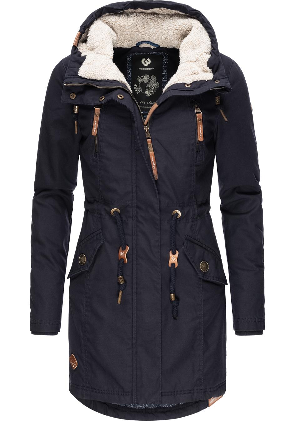 Ragwear Wintermantel "Elsie II Intl.", sportlicher Winterparka mit Teddy-Fu günstig online kaufen