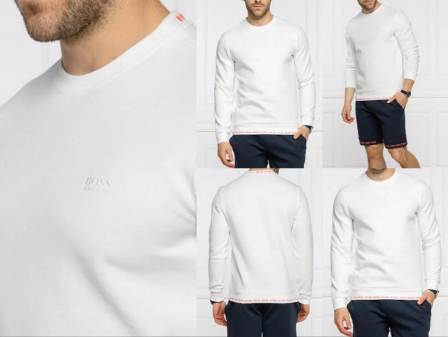 BOSS Sweatshirt HUGO BOSS Salbo 1 Pullover Retro Sweater Sweatshirt Jumper günstig online kaufen