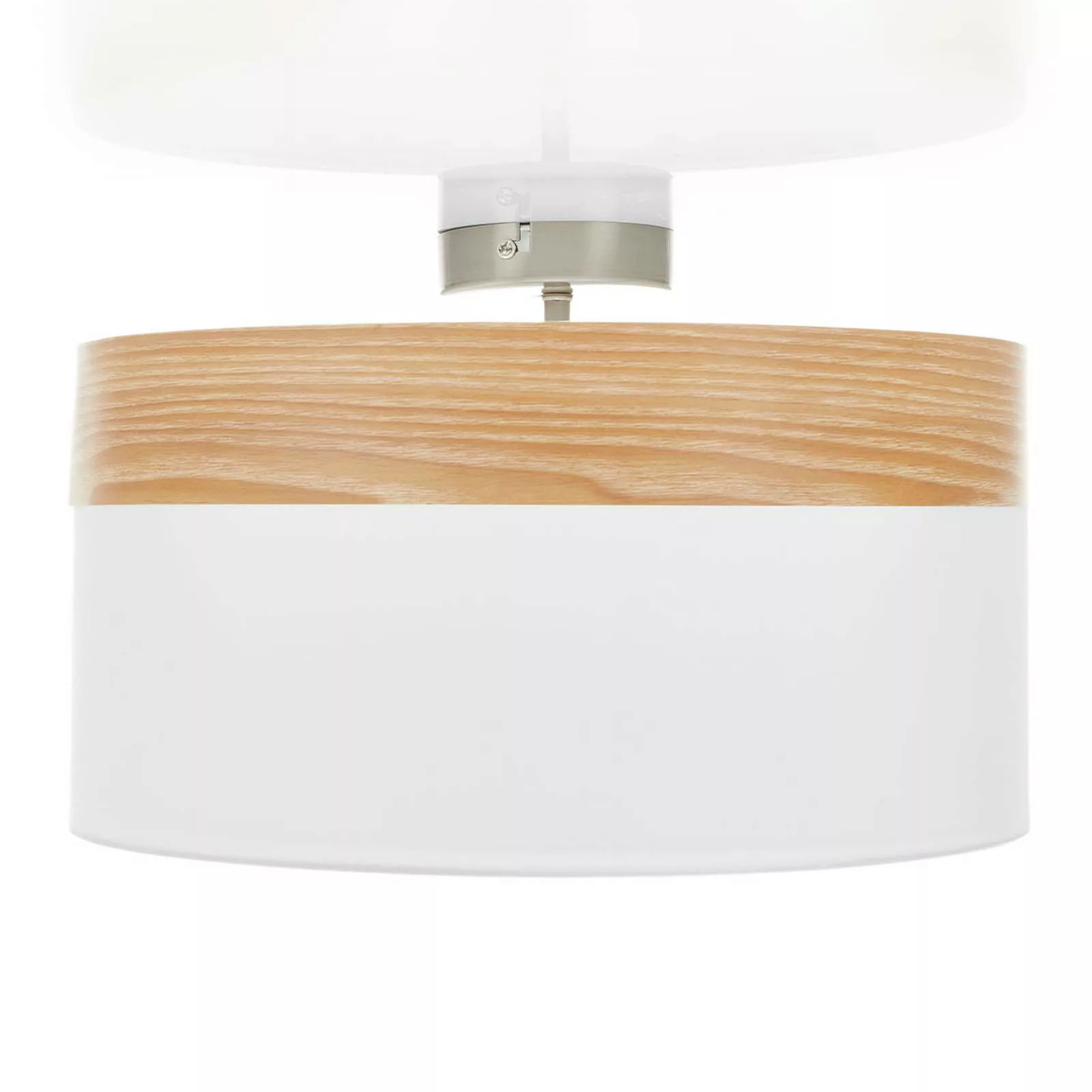 Deckenlampe Libba mit Dekor in Holzoptik günstig online kaufen