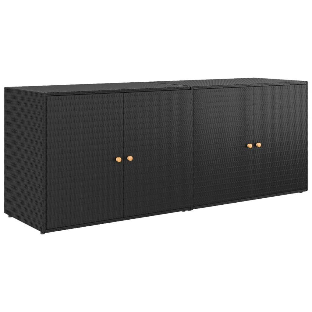 vidaXL Garten-Geräteschrank Gartenschrank Schwarz 198x55,5x80 cm günstig online kaufen