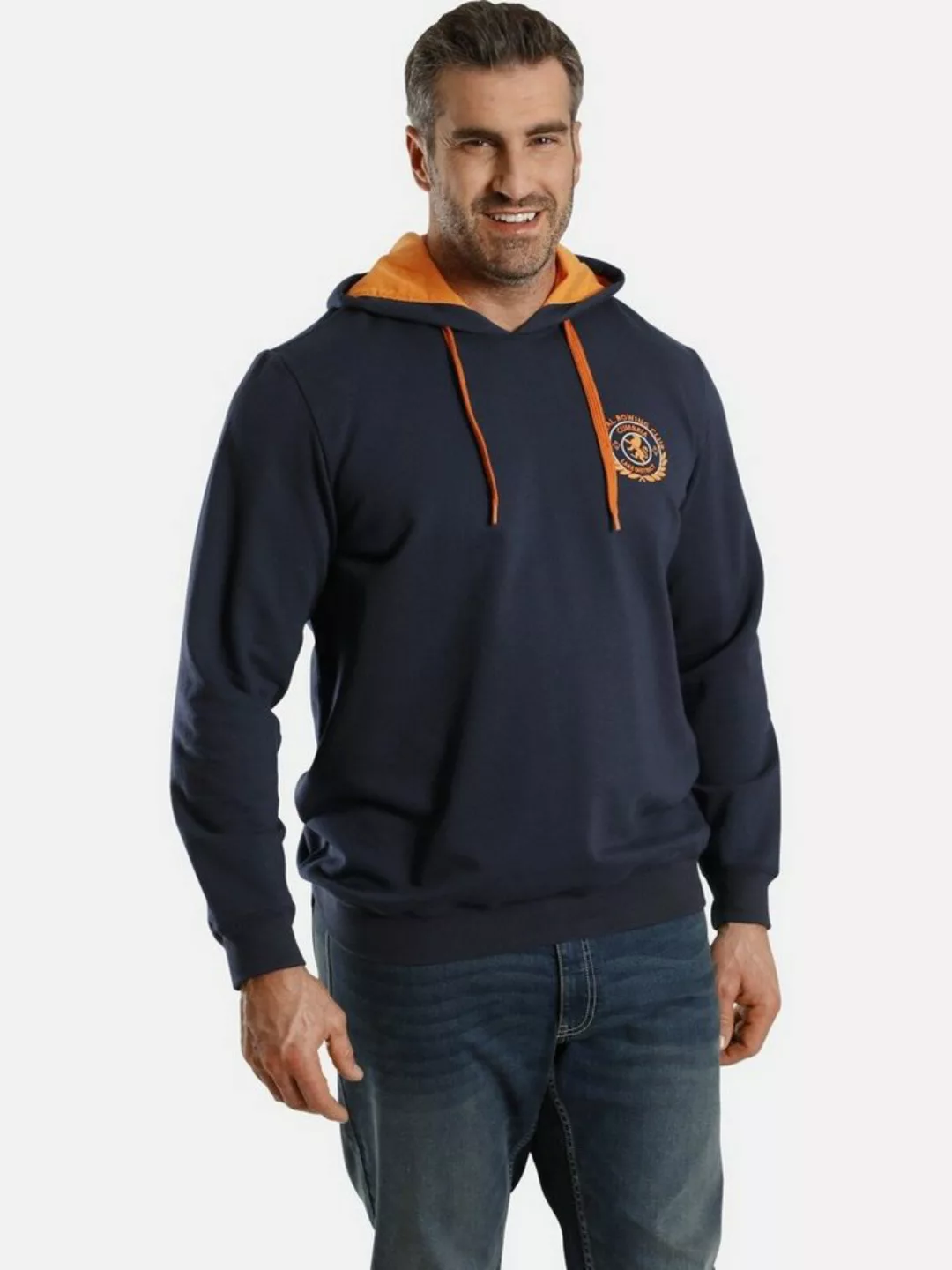 Charles Colby Kapuzensweatshirt EARL TODD mit farbigem Kapuzenfutter günstig online kaufen