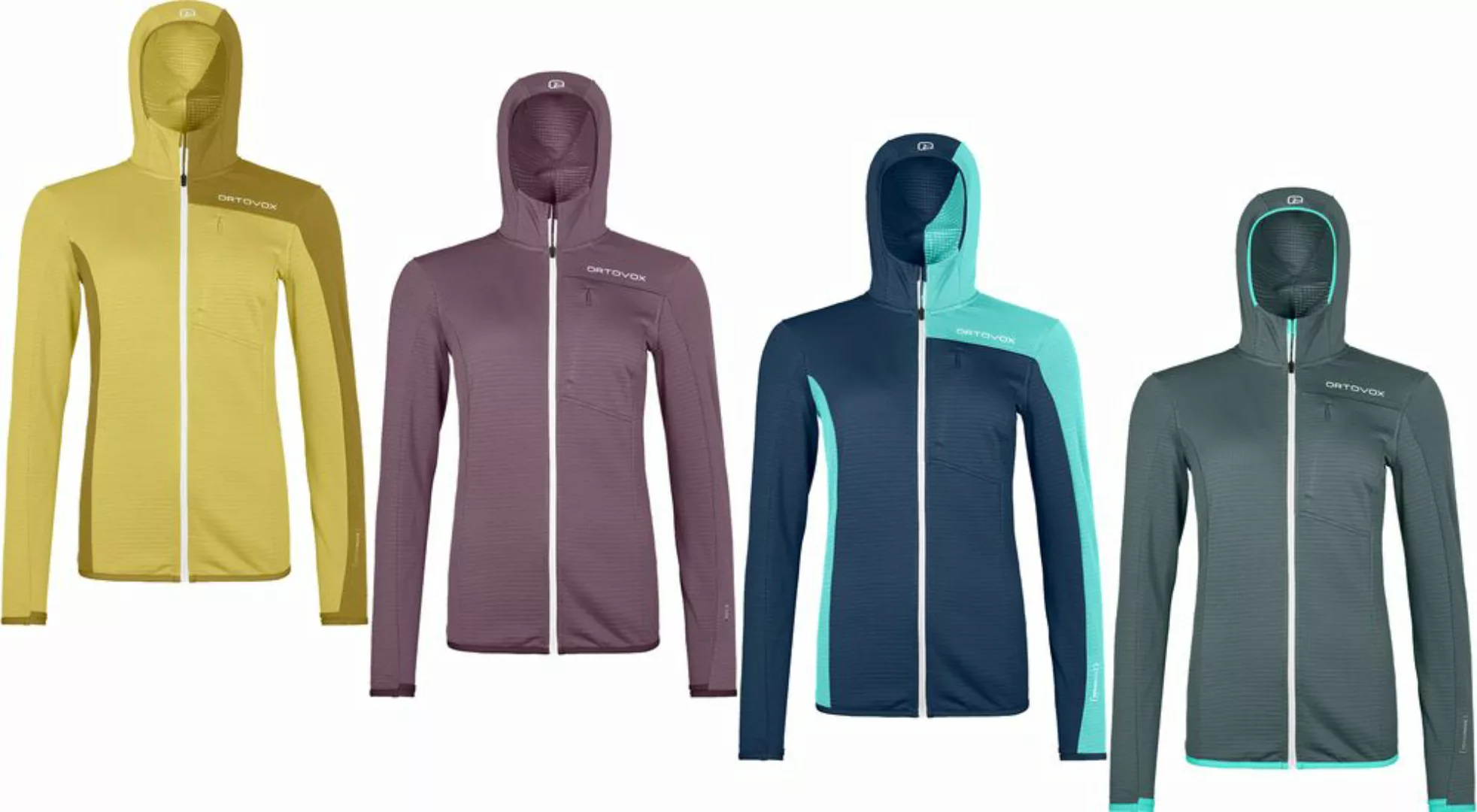 Ortovox Fleece Light Grid Hooded Jacket Women - Fleece Jacke günstig online kaufen