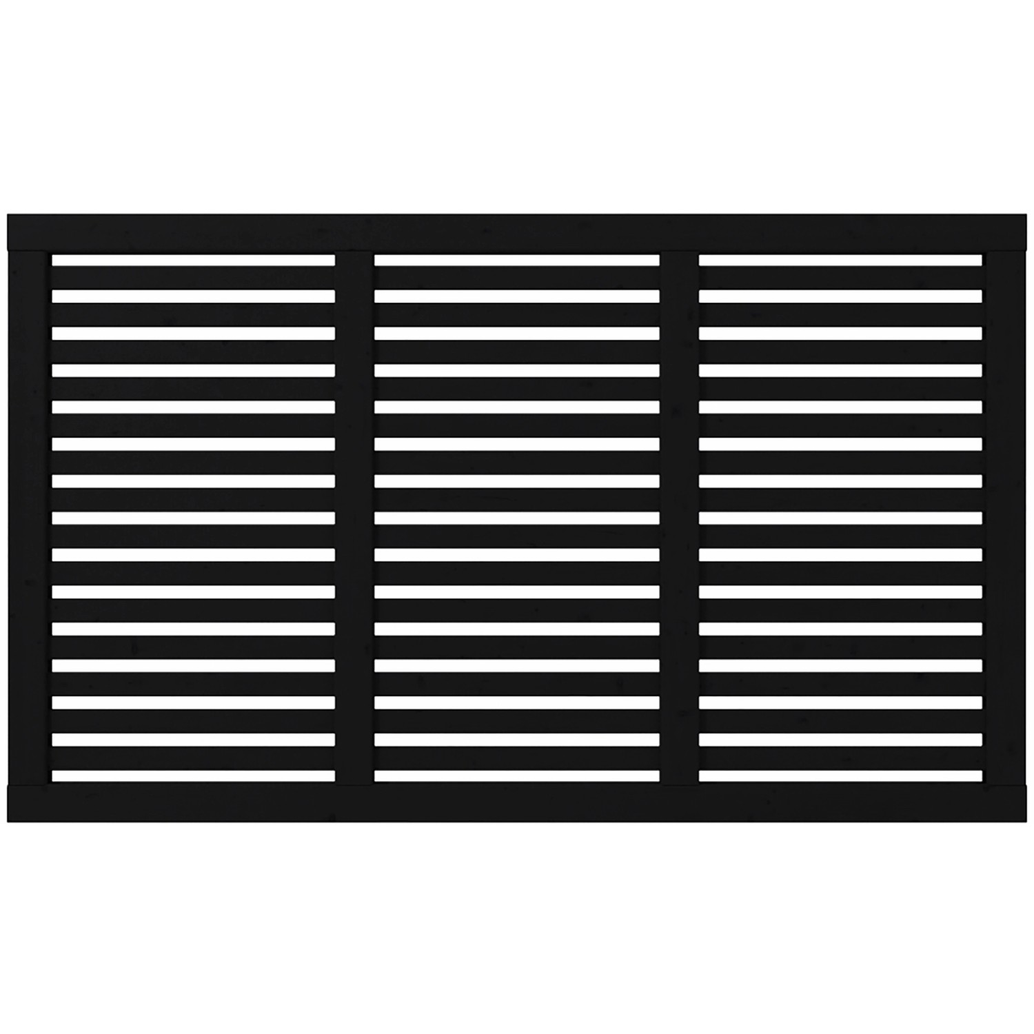 Plus Holz Sichtschutzzaun Harmoni Nadelholz Schwarz 180 cm x 107 cm günstig online kaufen