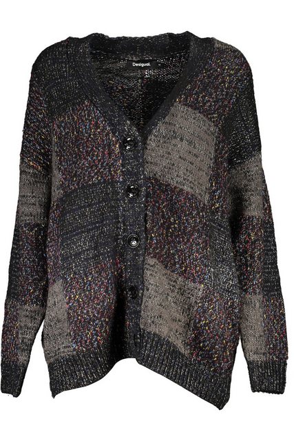 Desigual Strickpullover Eleganter Damen-Cardigan in Schwarz mit V-Ausschnit günstig online kaufen