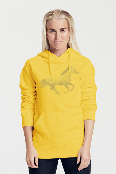 Bio-damen-kapuzensweater Horsepower günstig online kaufen