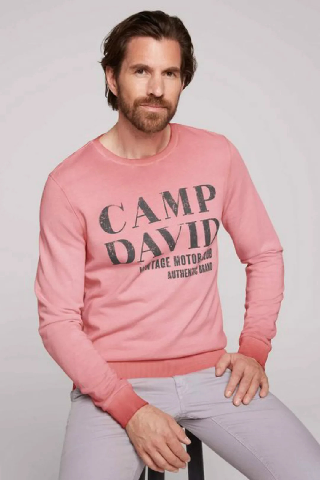 CAMP DAVID Sweater aus Baumwolle günstig online kaufen