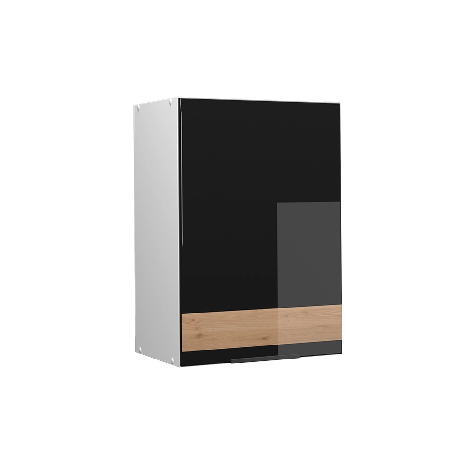 Vicco Hängeschrank Fame-Line, Schwarz Eiche hochglanz/Weiß, günstig online kaufen