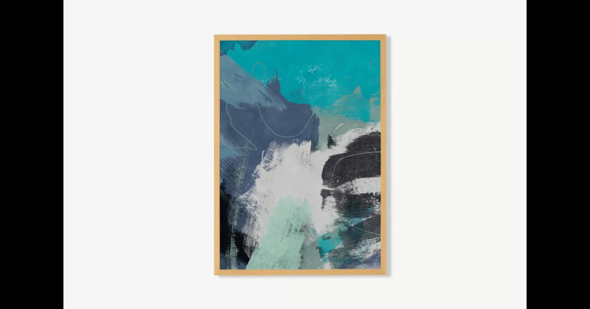 Flood Waves, gerahmter Kunstdruck von Ana Rut Bre (A2) - MADE.com günstig online kaufen
