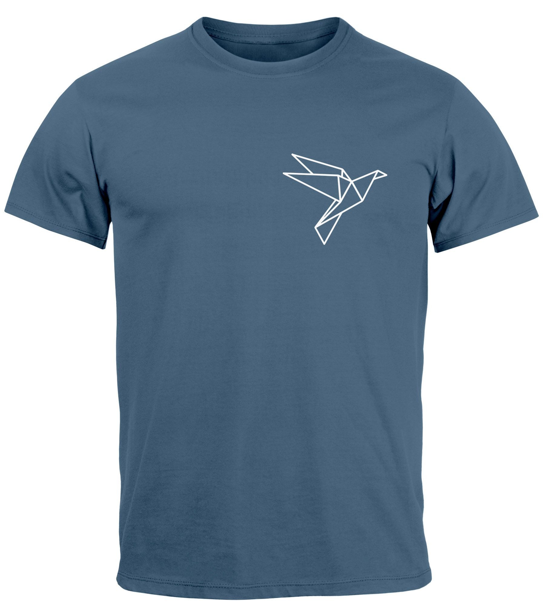 Neverless Print-Shirt Herren T-Shirt Aufdruck Vogel günstig online kaufen