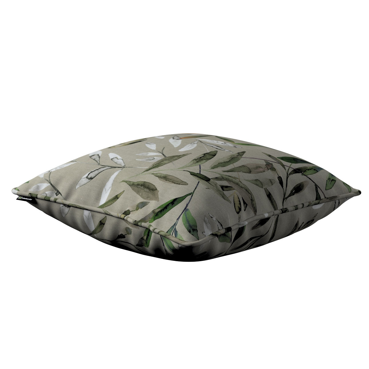 Kissenhülle Gabi mit Paspel, grau-grün, 60 x 60 cm, Eden (144-23) günstig online kaufen