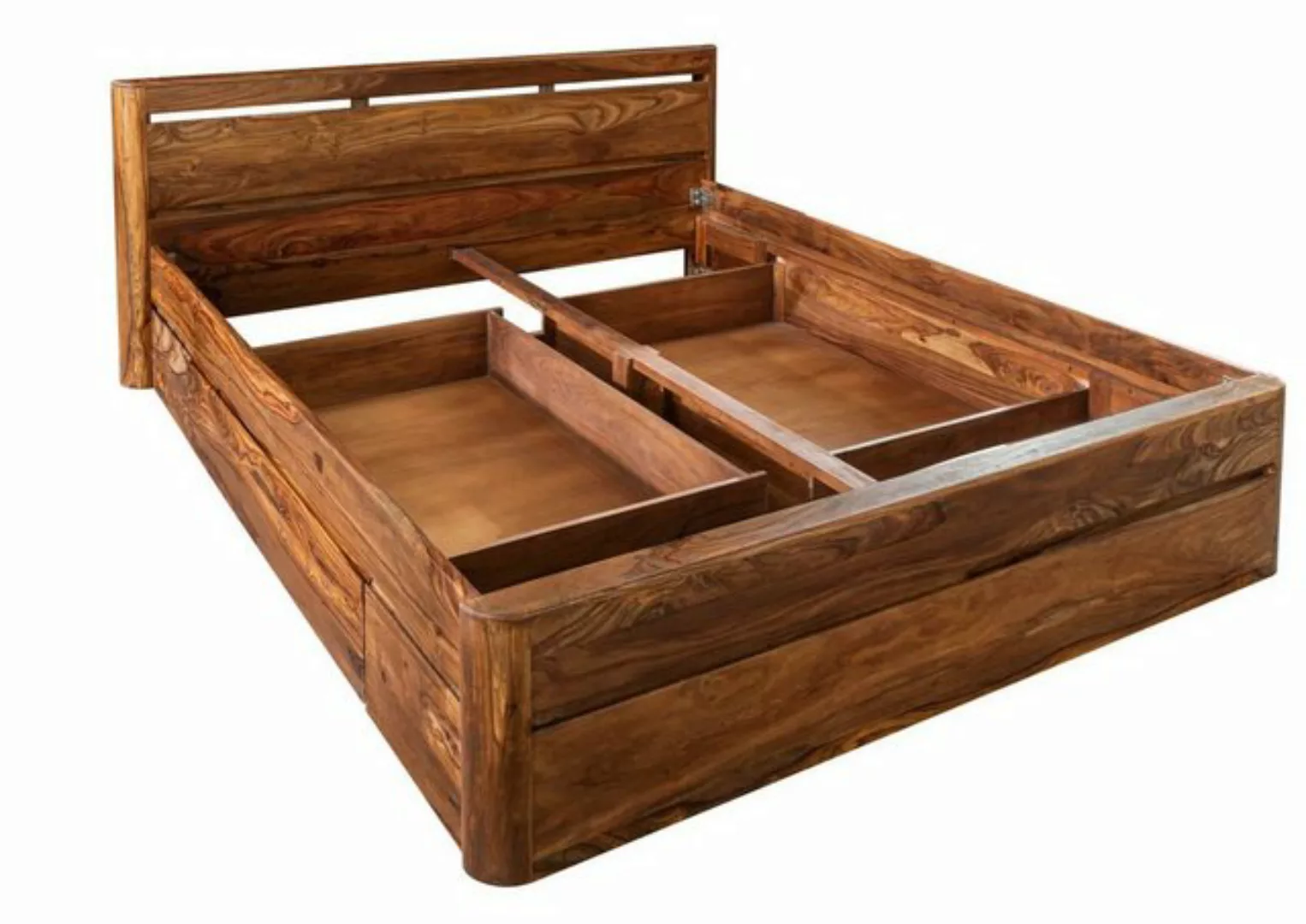 Massivmoebel24 Massivholzbett TORONTO (Bett aus robustem Massivholz, massiv günstig online kaufen