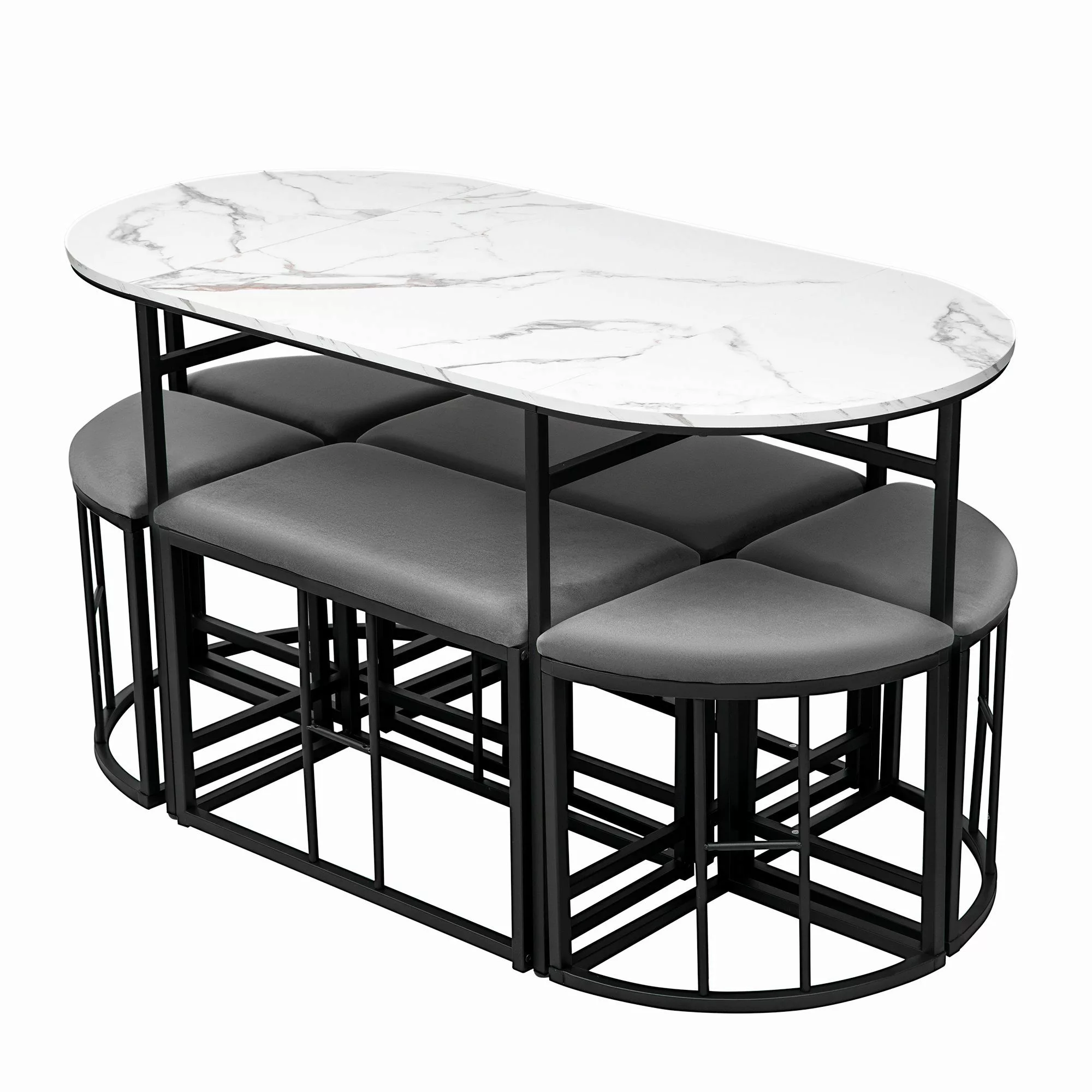 OKWISH Essgruppe, (1 Tisch, 4 Hocker günstig online kaufen