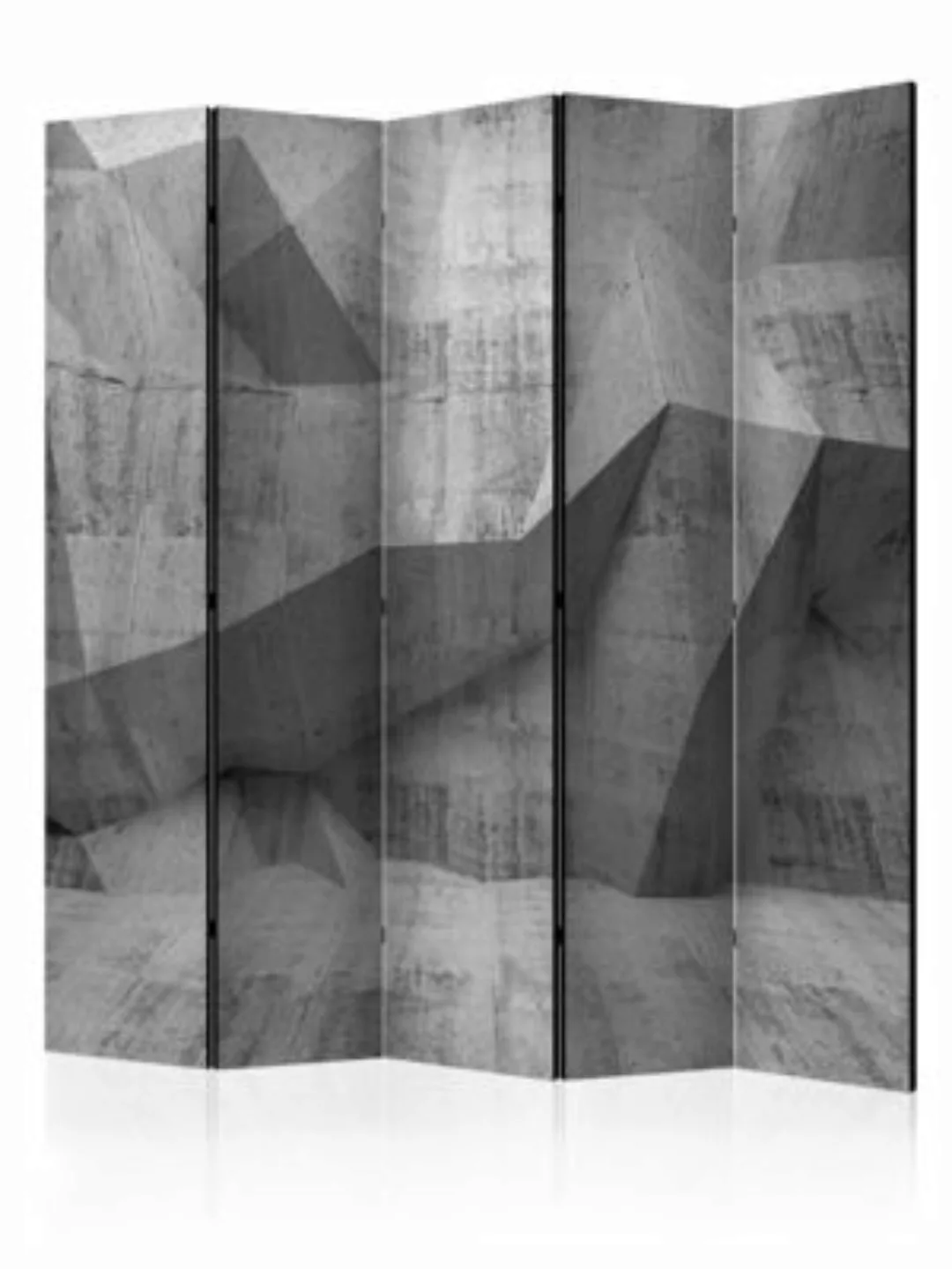 artgeist Paravent Concrete Geometry II [Room Dividers] grau Gr. 225 x 172 günstig online kaufen