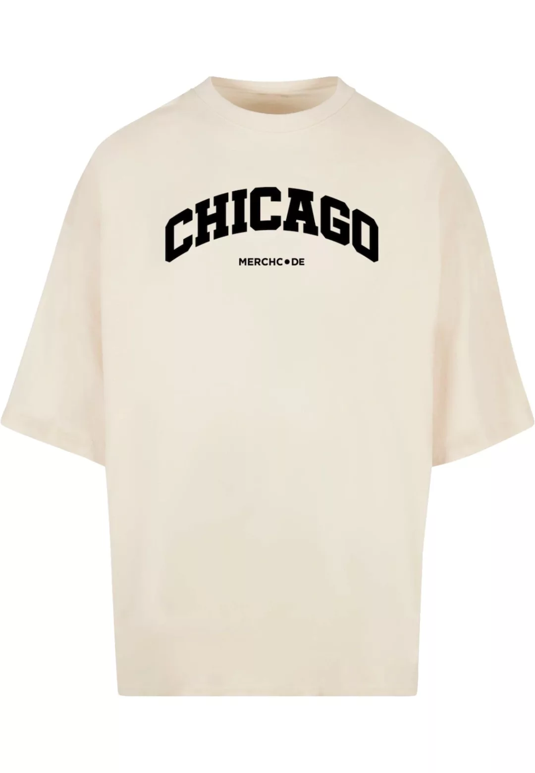 Merchcode T-Shirt "Merchcode Herren Chicago Wording - Huge Tee" günstig online kaufen