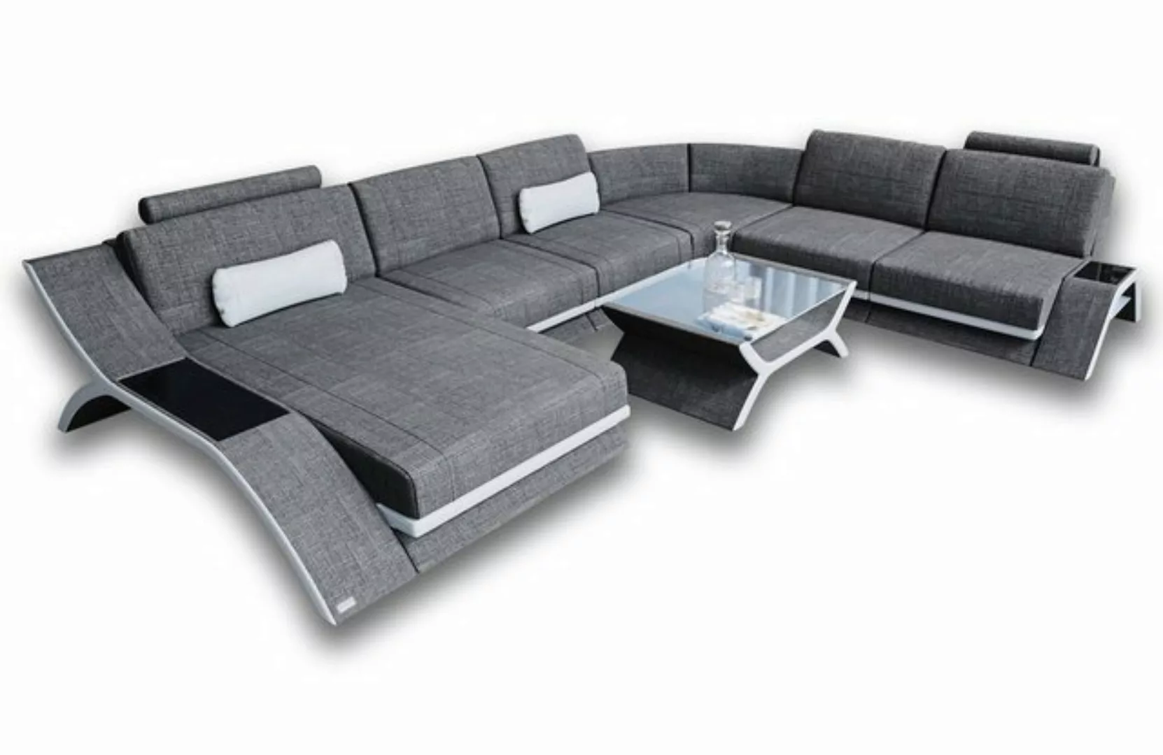 Sofa Dreams Wohnlandschaft Stoffsofa Couch Stoff Calabria XXL U Form Polste günstig online kaufen