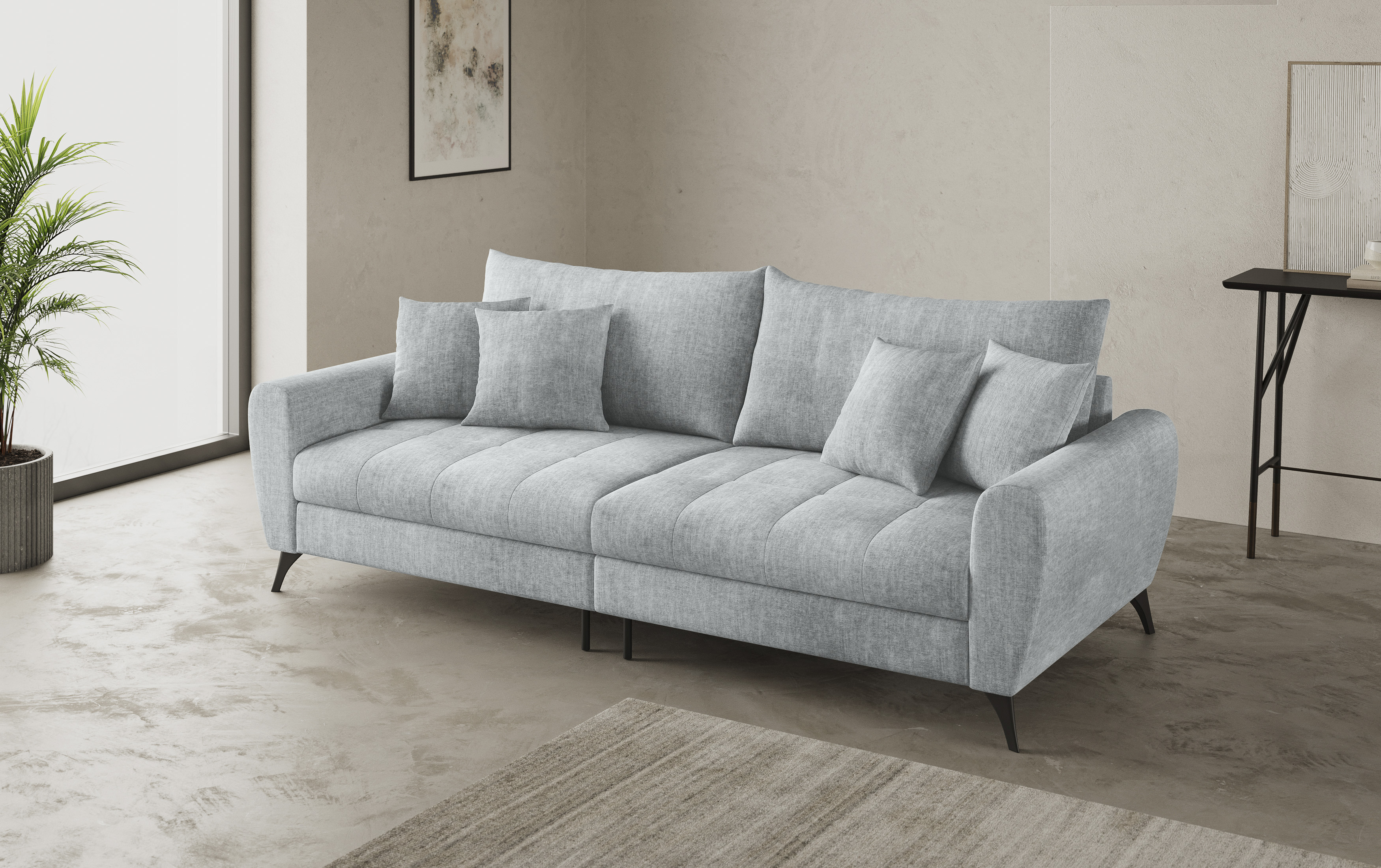 Home affaire Big-Sofa "Blackburn II", Mit Kaltschaumpolsterung bis 140 kg b günstig online kaufen