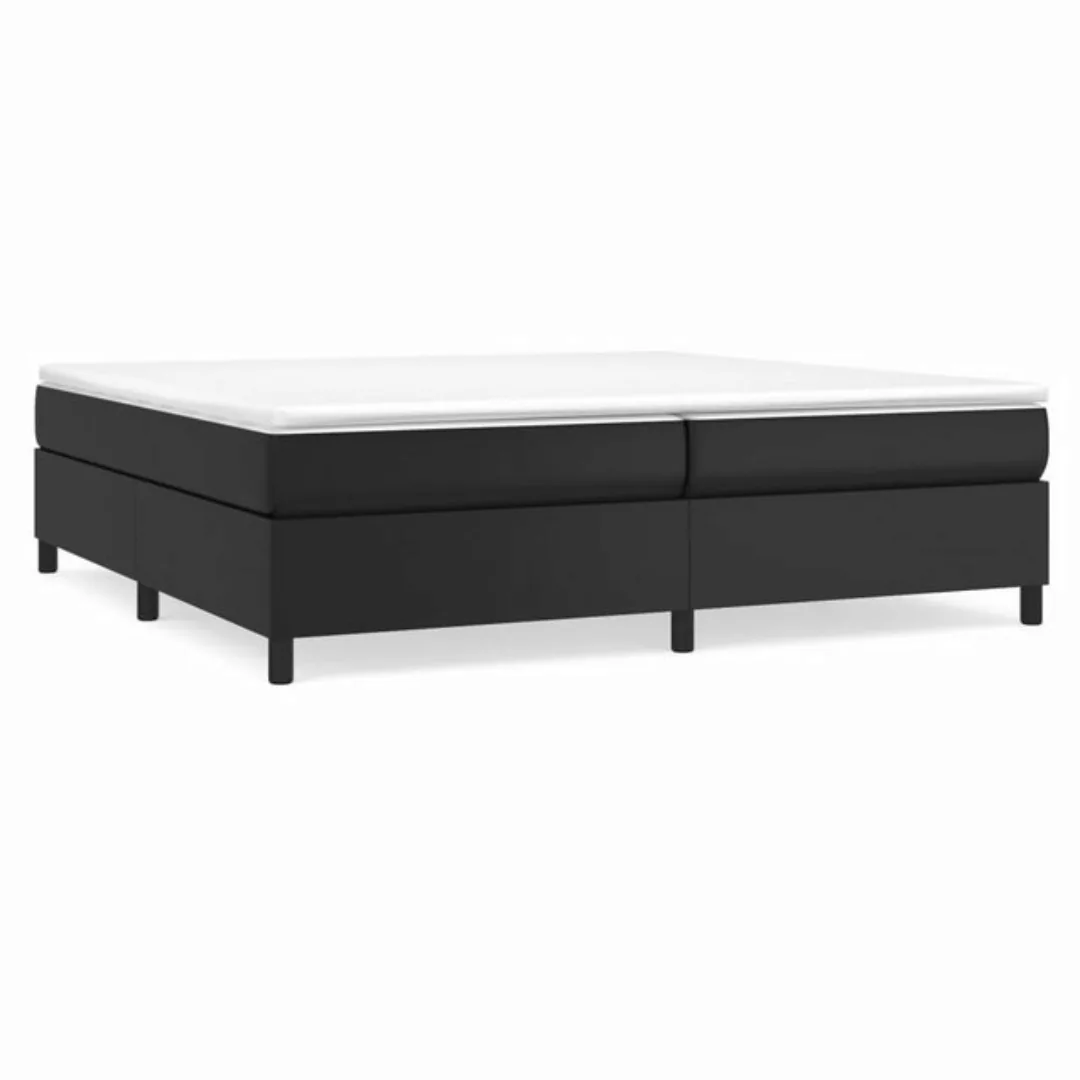 Vidaxl Boxspringbett Mit Matratze Schwarz 200x200 Cm Kunstleder günstig online kaufen