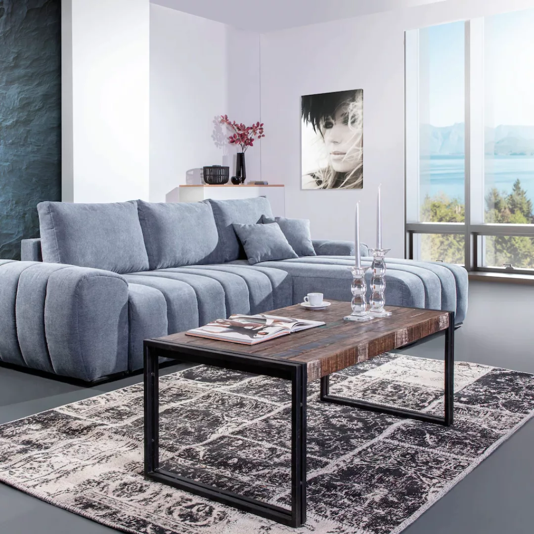 Gutmann Factory Couchtisch "Titan", moderne Kombination aus Metall und Mass günstig online kaufen