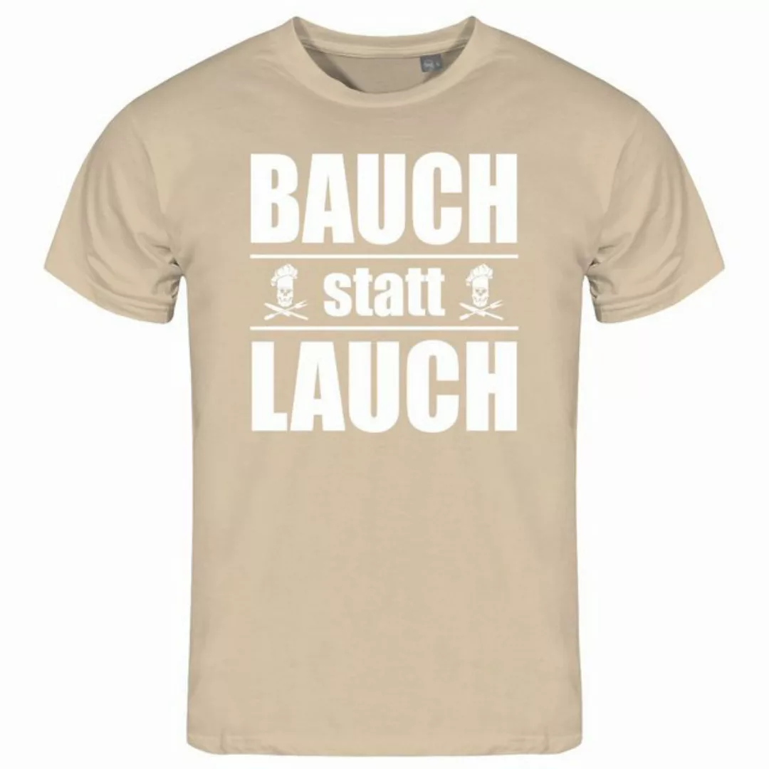 deinshirt Print-Shirt Herren T-Shirt Bauch statt Lauch Funshirt mit Motiv günstig online kaufen