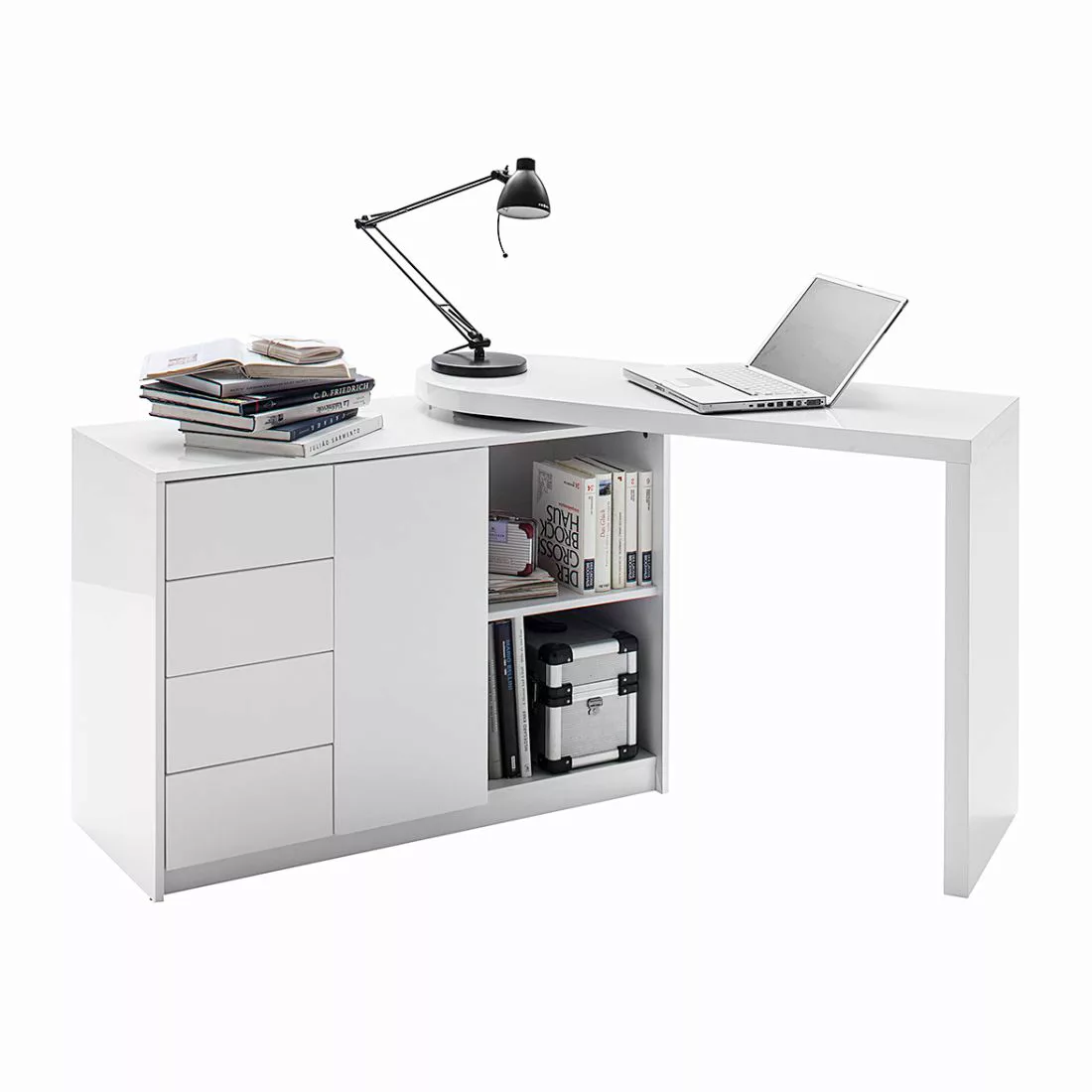 home24 Schreibtisch-Kombination Logan günstig online kaufen