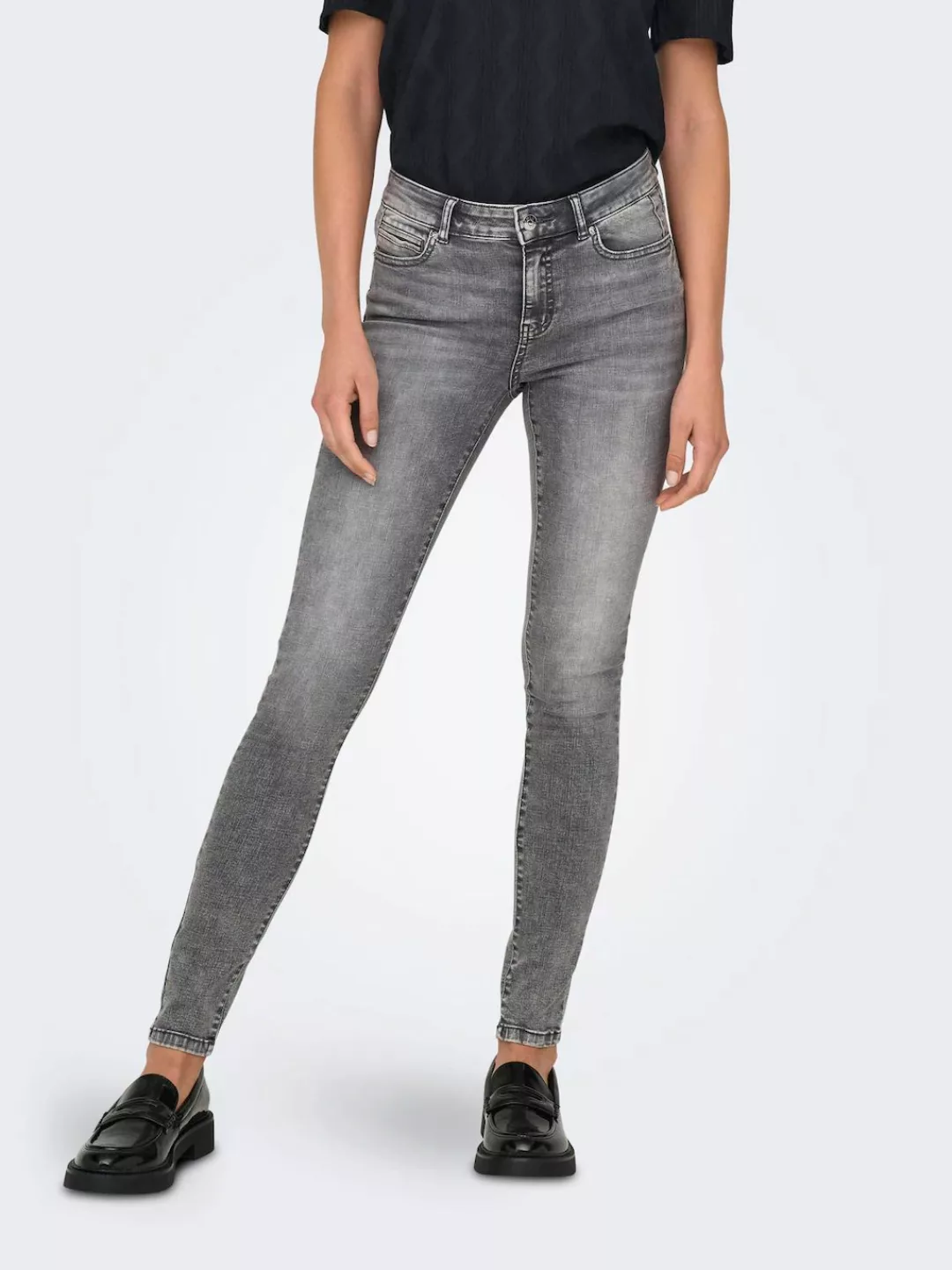 ONLY Skinny-fit-Jeans "ONLWAUW MID WAIST SK LANK COIN PKT DNM X" günstig online kaufen