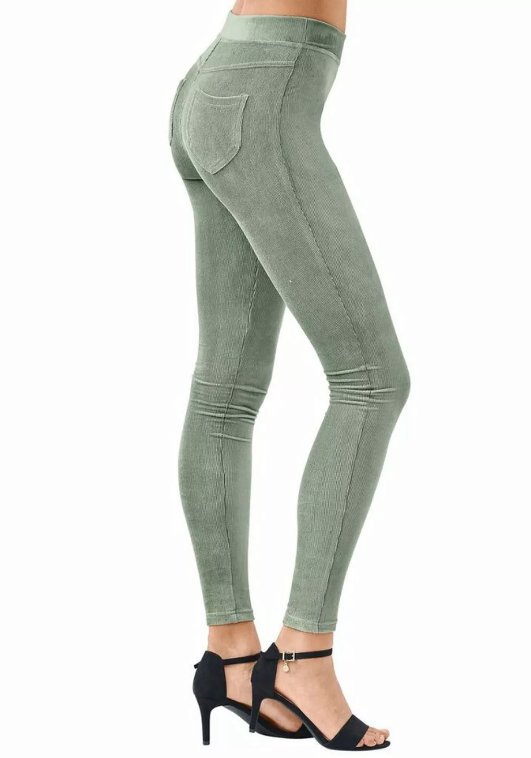 LASCANA Leggings aus weichem Material in Cord-Optik, Loungewear günstig online kaufen