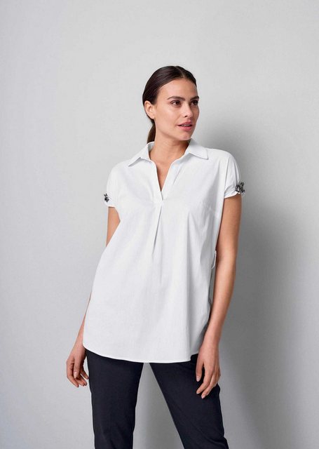 Alba Moda Schlupfbluse Longbluse mit Kettendetails am Arm günstig online kaufen