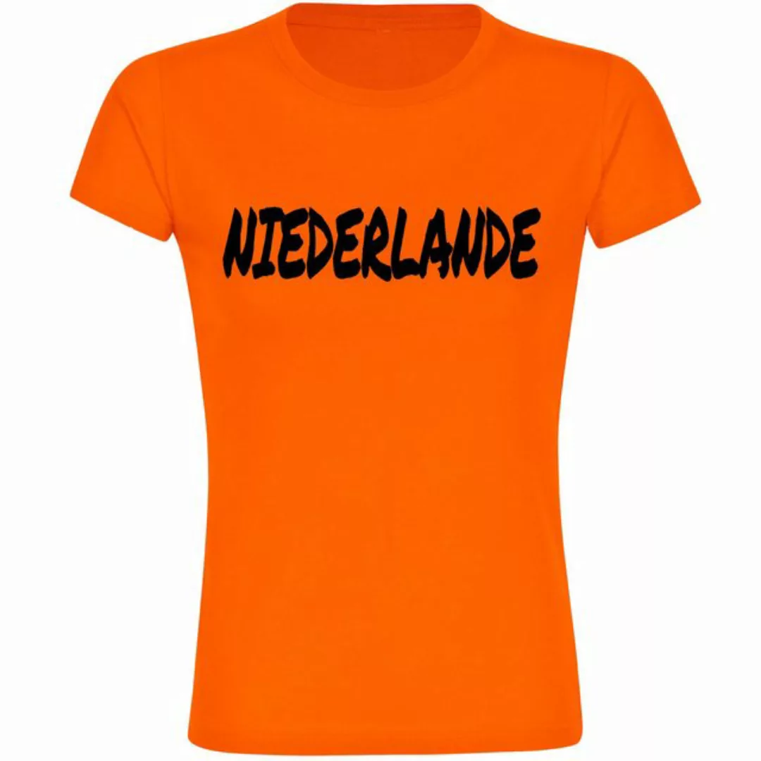 multifanshop T-Shirt Damen Niederlande - Textmarker - Frauen günstig online kaufen