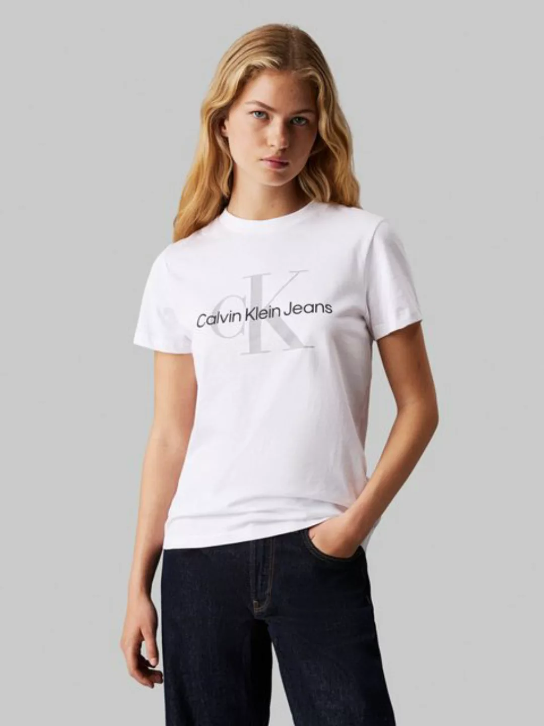 Calvin Klein Jeans T-Shirt SS Monologo Crewneck Tee mit Logodruck günstig online kaufen