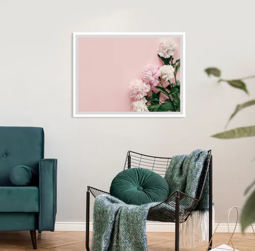 queence Bild »Gunda«, Blumen, Rosen, gerahmt günstig online kaufen