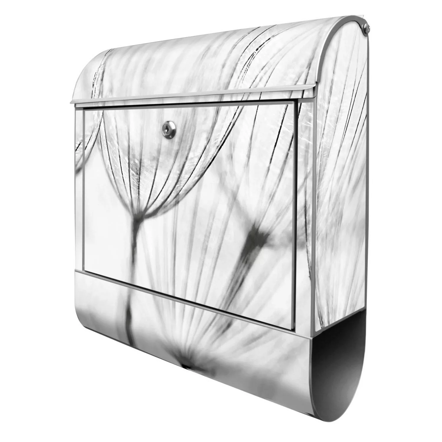 Banjado Design Briefkasten Silber Pulverbeschichtet 39x47x14cm 2 Schlüssel günstig online kaufen