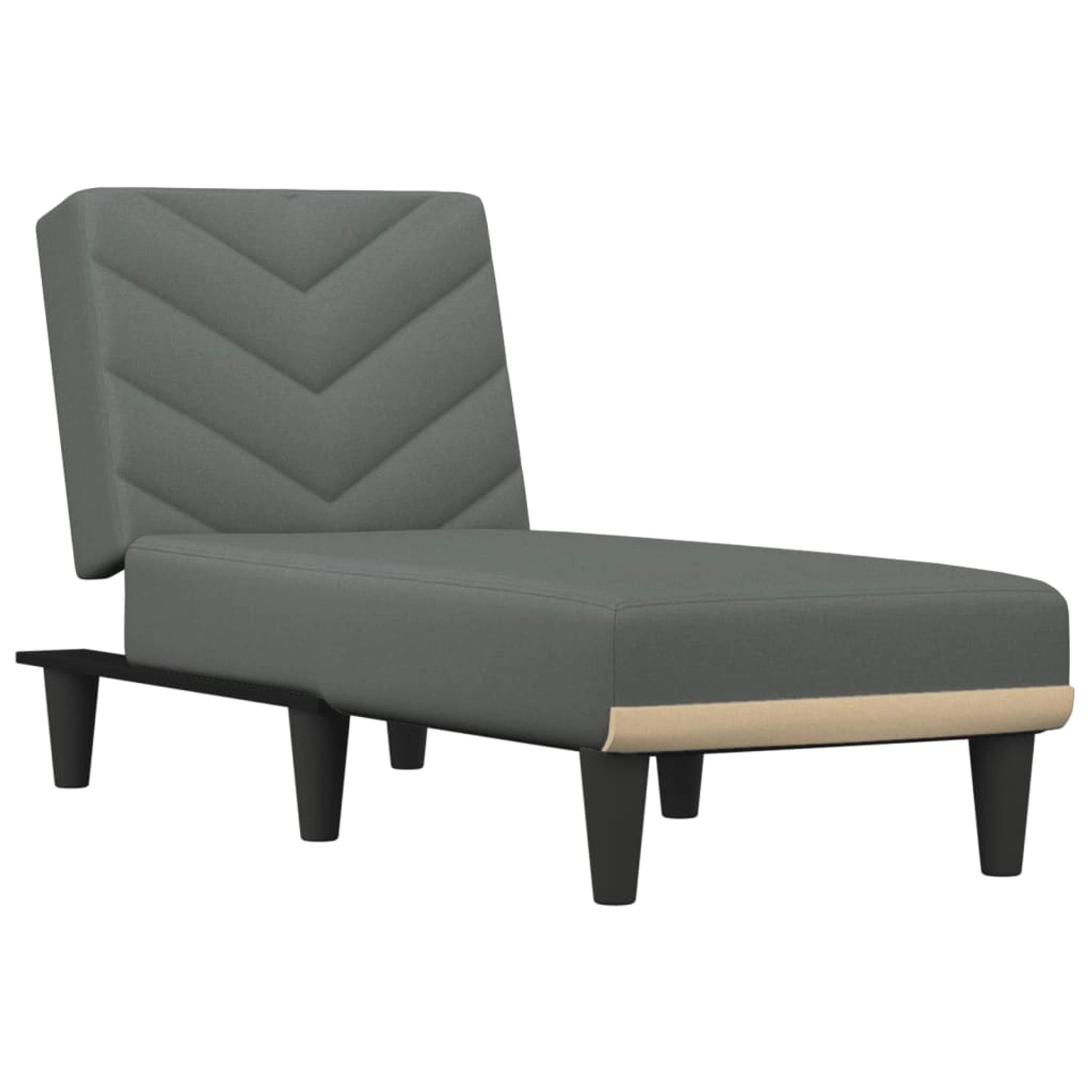 vidaXL Chaiselongue Schwarz Stoff Modell 7 günstig online kaufen