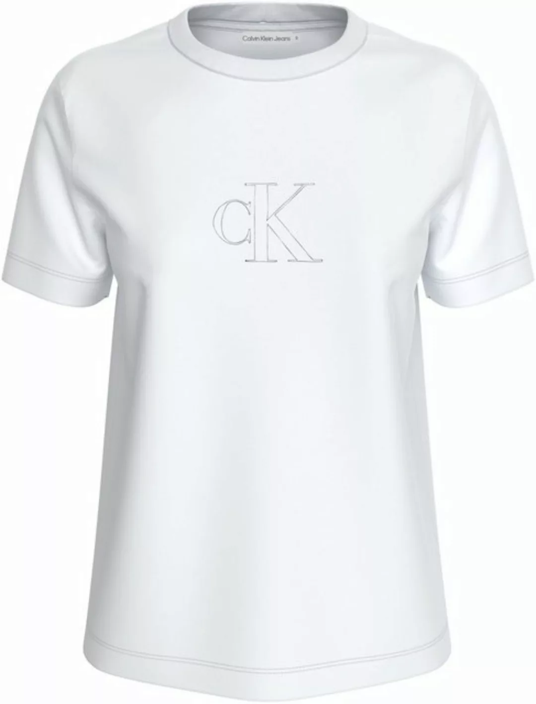 Calvin Klein Jeans T-Shirt OUTLINED CK REGULAR TEE mit Markenlabel günstig online kaufen