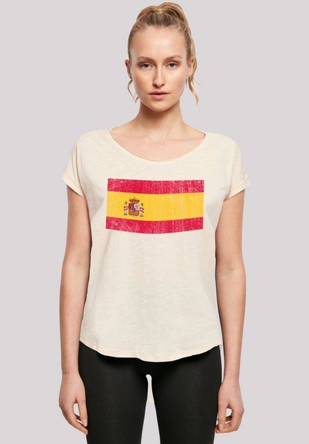 F4NT4STIC T-Shirt Spain Spanien Flagge distressed Print günstig online kaufen