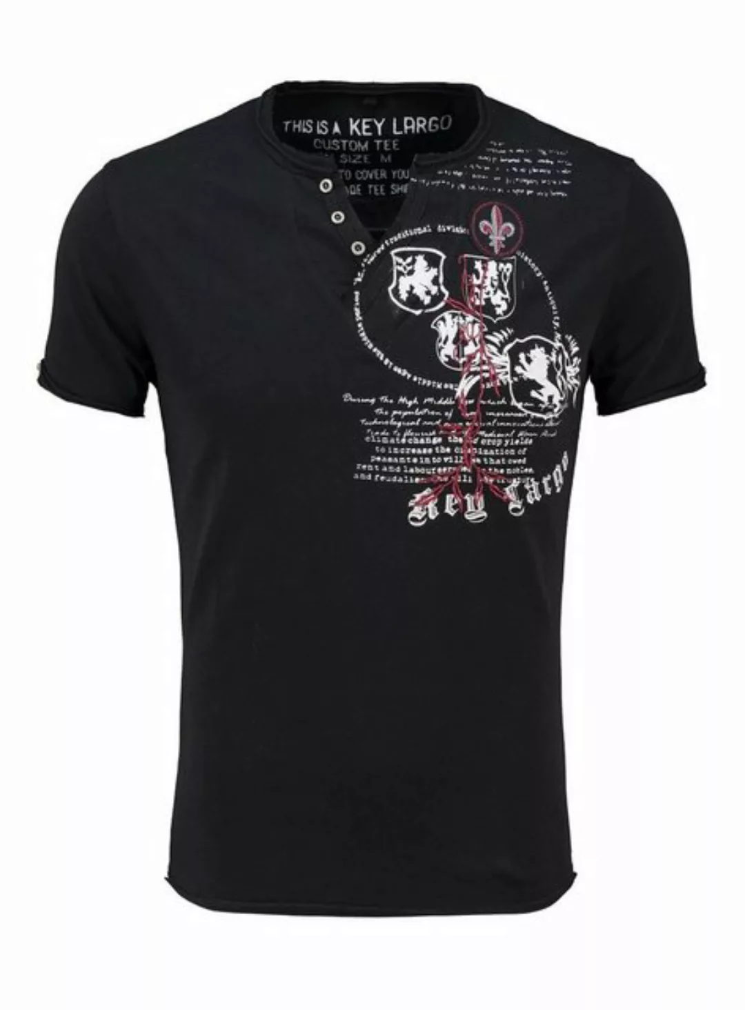Key Largo T-Shirt T-Shirt Weapon Wappen Print Motiv vintage Look MT00733 V- günstig online kaufen