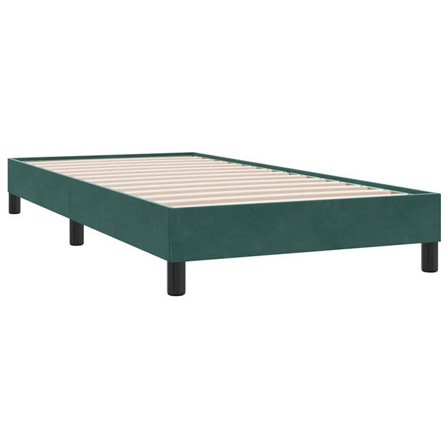 vidaXL Bett Boxspringbett ohne Matratze Dunkelgrün 80x210 cm Samt günstig online kaufen