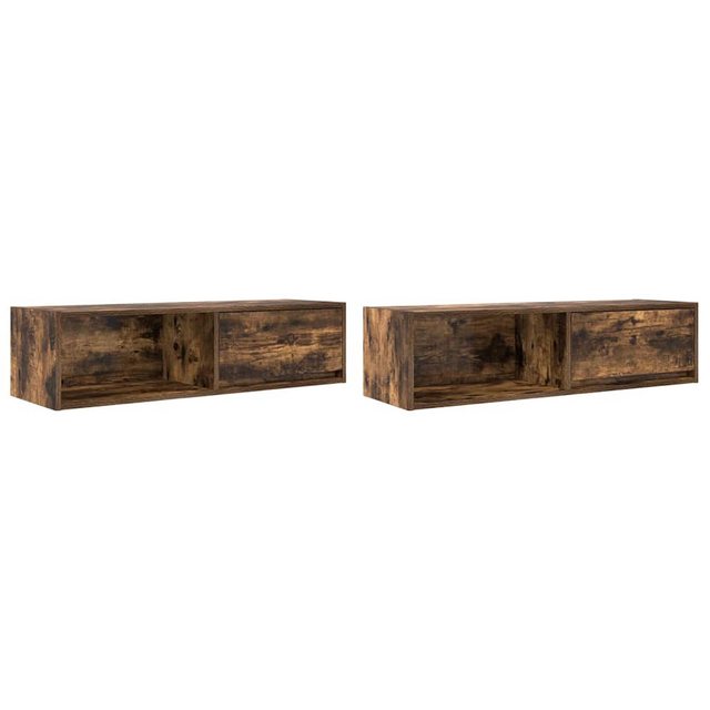 vidaXL TV-Schrank TV-Schränke 2 Stk. Räuchereiche 100x31x25,5 cm Holzwerkst günstig online kaufen