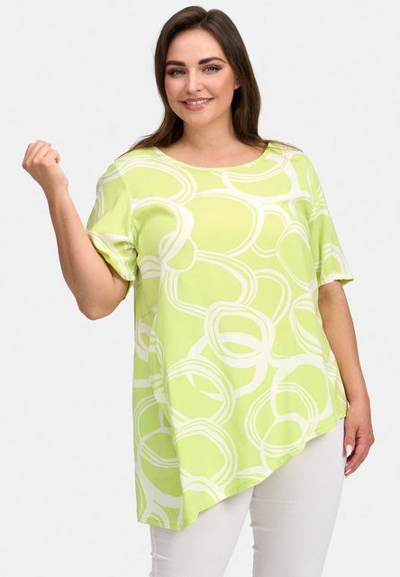 Kekoo Tunikashirt A-Linie Shirt Tunika aus Baumwollviskose 'Verano' günstig online kaufen
