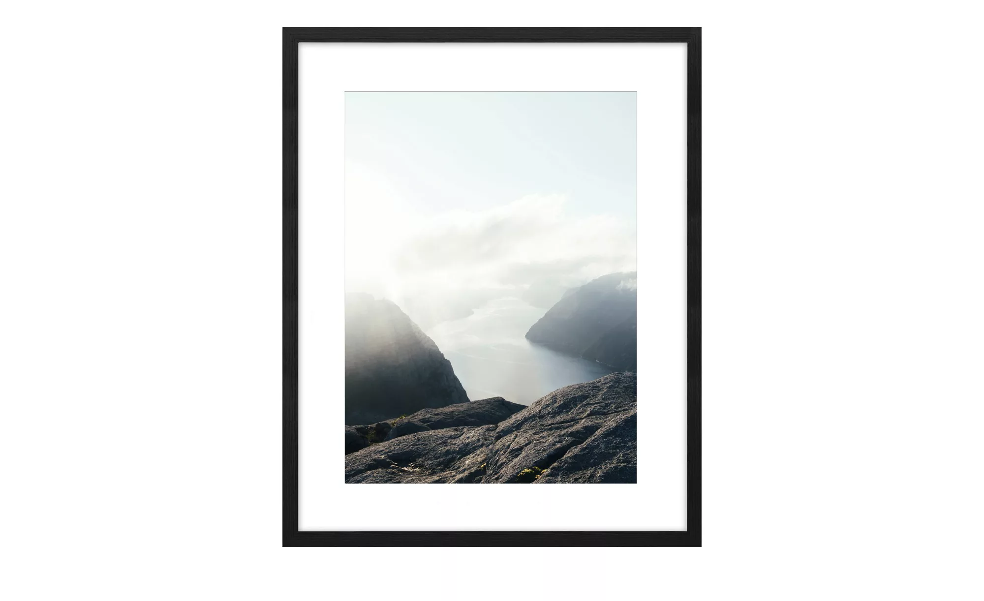 Holzbilderrahmen 40x50 cm  Iceland - schwarz - 42 cm - 52 cm - 2,8 cm - Sco günstig online kaufen
