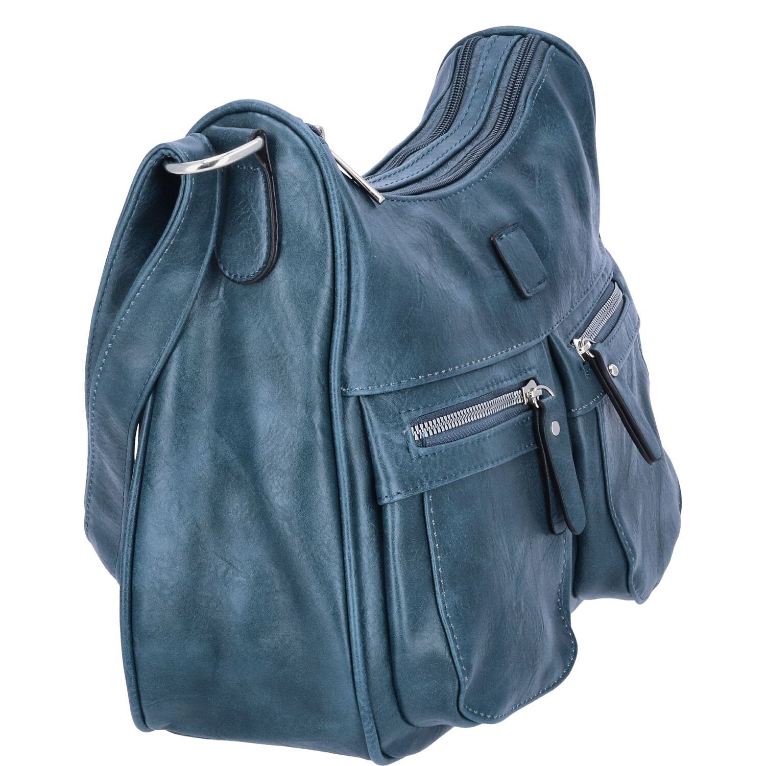 Antonio Umhängetasche Antonio Damen Handtasche blau günstig online kaufen