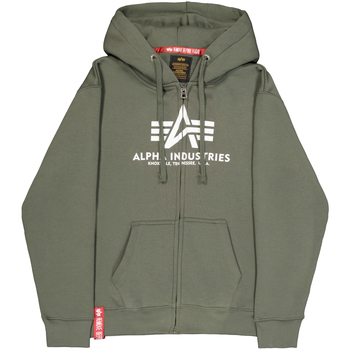 Alpha Industries  Sweatshirt Basic Zip Hoodie BL - dark olive günstig online kaufen