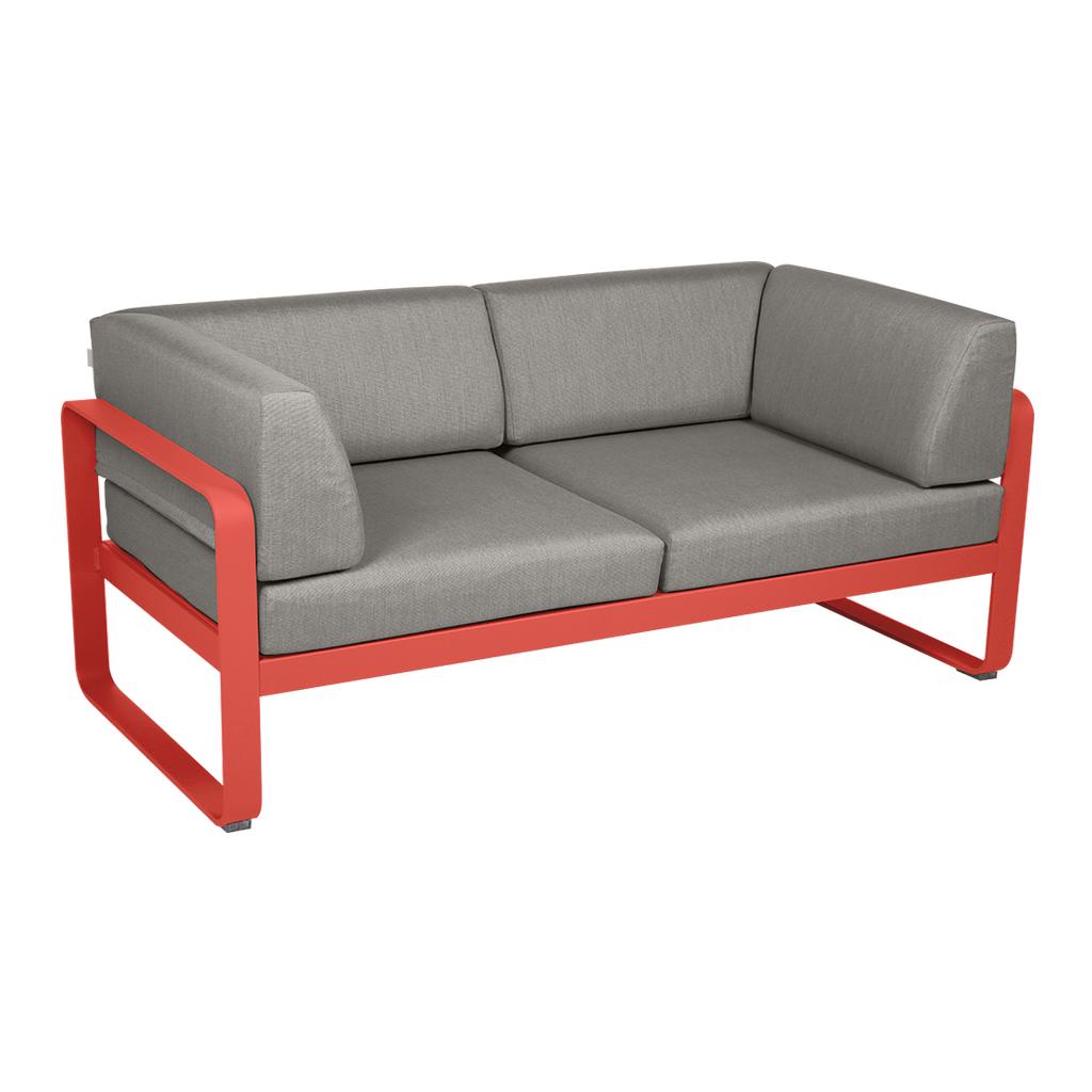 Bellevie 2-Sitzer Club Sofa 45 Capucine B8 Taupegrau günstig online kaufen