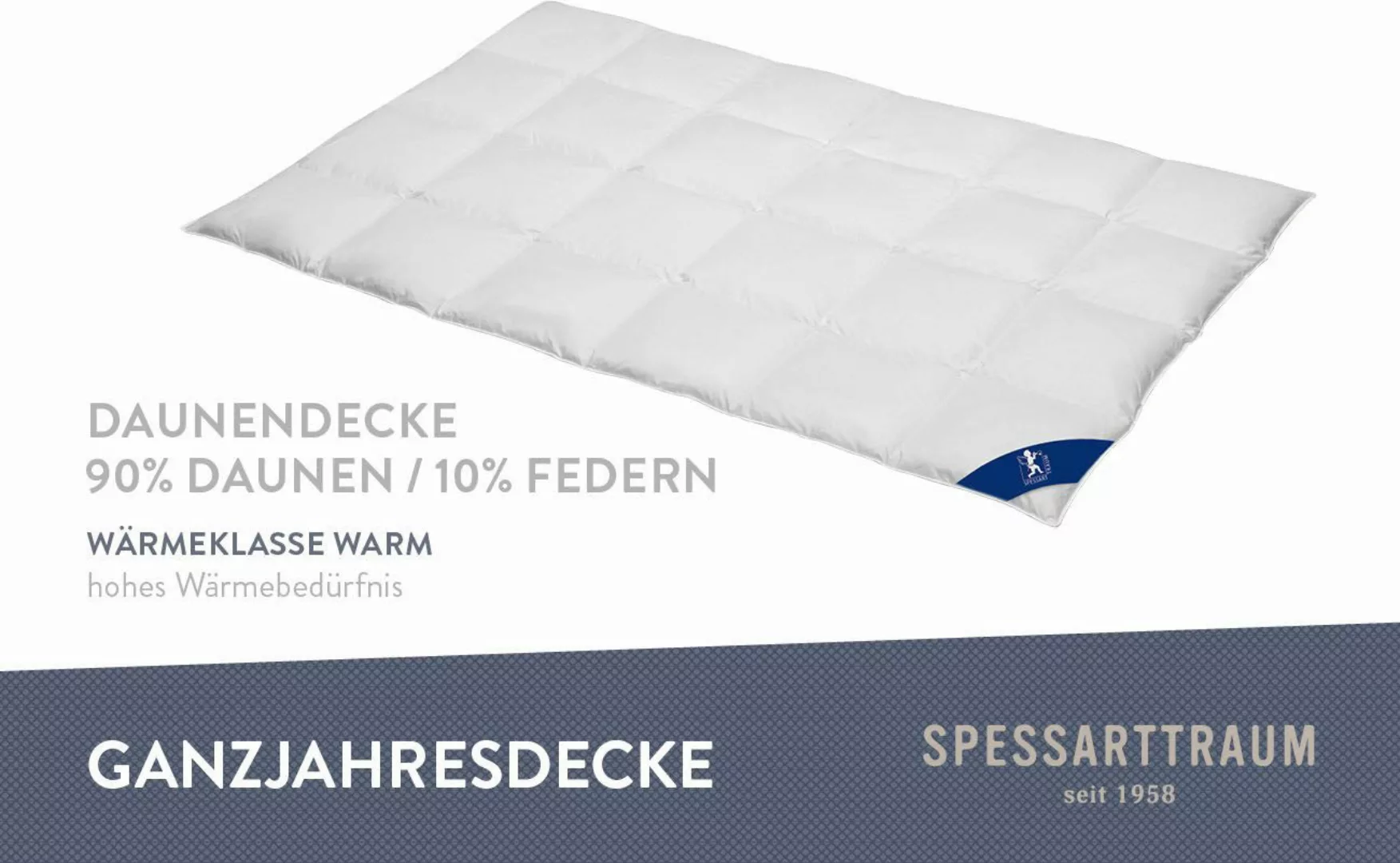 SPESSARTTRAUM Daunenbettdecke First Class, Füllung: 90% günstig online kaufen